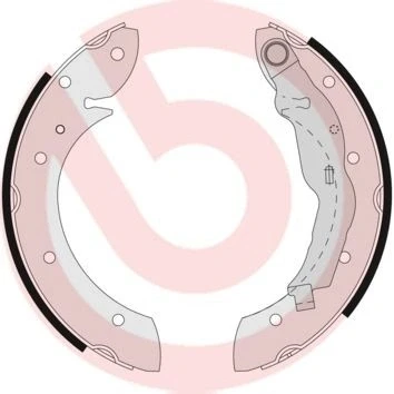 Imagem de BREMBO S 68 521 Maxilas de travão 229 42 com alavanca do mão RENAULT: Megane I Grandtour, LAGUNA 1 Scenic