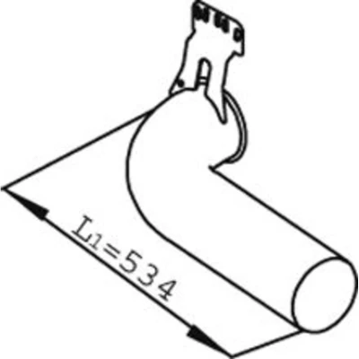 Imagem de DINEX 68716 Tubo de escape 534, 530 traseira 250 Euro 5 240