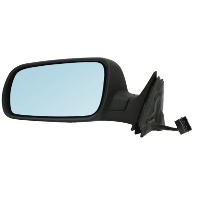 Imagem de espelho retrovisor Tyc 302 0086 esquerda para regulação eléctrica dos espelhos, plano, tom azul, aquecível, caixa do grande AUDI: A3 Hatchback