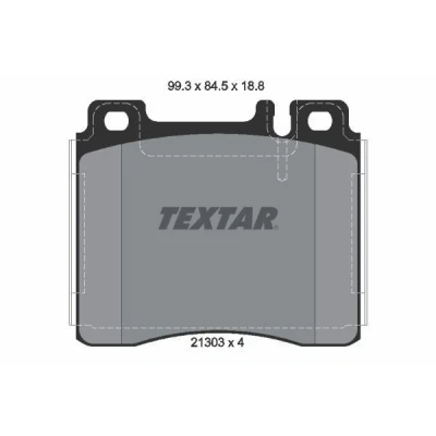 Imagem de TEXTAR 2130304 Jogo de pastilhas para travão disco preparado indicador aviso desgaste MERCEDES BENZ: Classe S Sedan, Coupe