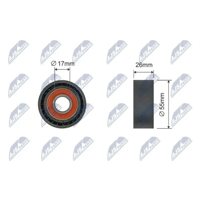Imagem de NTY RNK BM 043 Polia Tensora BMW: 1 Hatchback, 3 Sedan