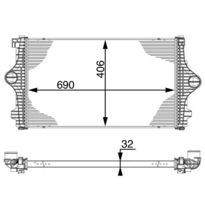Imagem de MAHLE ORIGINAL CI 219 000P Intercooler