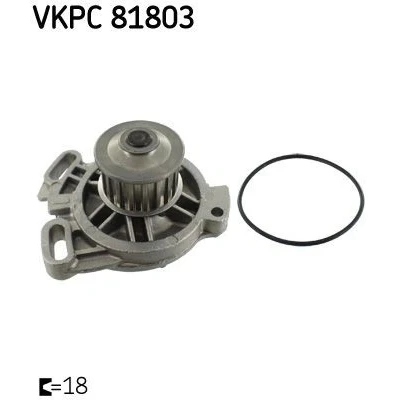 Imagem de SKF VKPC 81803 Bomba de água 18 com juntas Ferro fundido para accionamento da correia dentada VOLKSWAGEN: TRANSPORTER 4 Bus