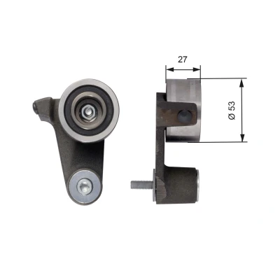 Imagem de GATES FleetRunner Micro V Stretch Fit T41165 Rolo tensor, correia dentada VOLVO: V70 I