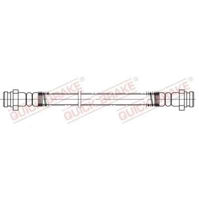 Imagem de QUICK BRAKE 22.531 Mangueira de Travão 275mm M10x1 com rosca interior