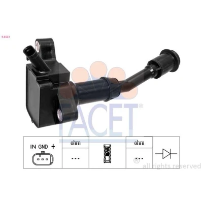 Imagem de FACET 9.6523 Bobina de ignição FORD: KUGA 2