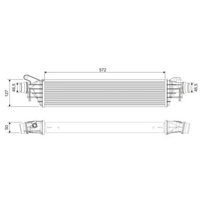 Imagem de VALEO 818697 Intercooler Alumínio sem sensor OPEL: Corsa E Hatchback, Adam
