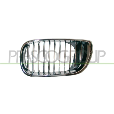 Imagem de PRASCO Premium BM0202014 Grelha de Radiador à frente, lado esquerdo cromado crómio, preto crómio com aro BMW: 3 Sedan, Touring