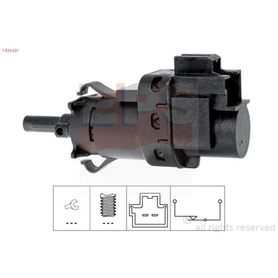 Imagem de EPS 1.810.231 Interruptor de luz stop mecânico Made in Italy OE Equivalent FORD: Transit Connect Mk1 Van, FIESTA 5, 6
