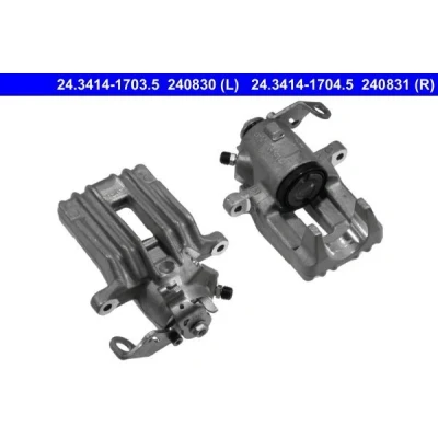 Imagem de ATE 24.3414 1704.5 Pinça de travão sem suporte VOLKSWAGEN: Bora Sedan, Golf 4 Variant, SKODA: Octavia I Hatchback