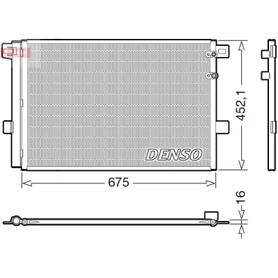 Imagem de DENSO DCN32065 Condensador com secador R 134a
