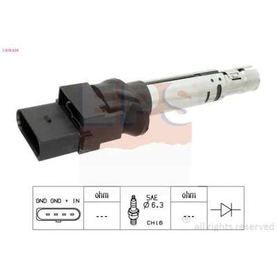 Imagem de EPS 1.970.434 Bobina de ignição COIL ON PLUG com cachimbo da vela VOLKSWAGEN: Golf 4, 5, AUDI: TT Coupe, Roadster