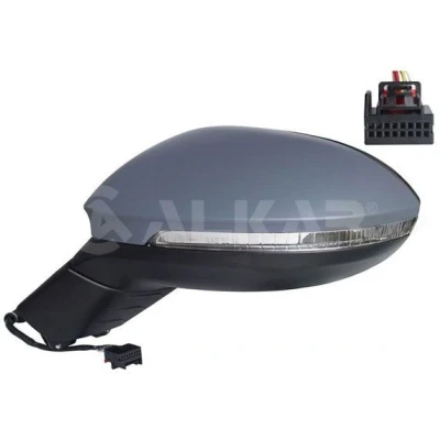 Imagem de Espelho retrovisor Alkar 6141206 esquerda com subcapa elétrico aquecível, não esférico para veículo volante à