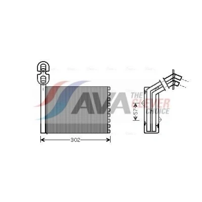 Imagem de Permutador de calor, aquecimento do habitáculo AVA QUALITY COOLING VNA6201