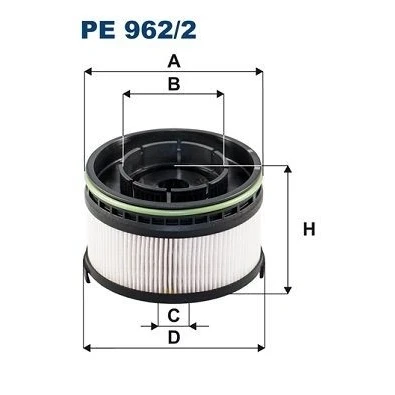 Imagem de FILTRON PE 962/2 Filtro de Combustível Cartucho filtrante MERCEDES BENZ: Classe C T modell, Sedan, GLC Coupe