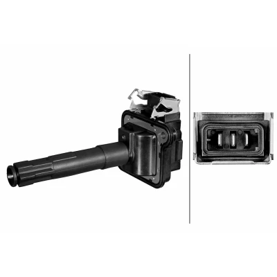 Imagem de HELLA 5DA 358 290 041 Bobina de ignição 3pólos cavidade vela AUDI: A3 Hatchback, A4 B5 Sedan, A6 C5 VOLKSWAGEN: Golf 4