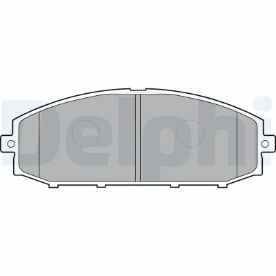 Imagem de DELPHI LP1305 Jogo de pastilhas para travão disco com avisador sonoro desgaste sem chapa anti ruído acessórios NISSAN: Patrol GR 5 SUV