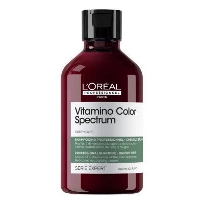 Imagem de L&#039;Oréal Professionnel Vitamino Color Spectrum Green Tinted Shampoo For Dark Brown Coloured Hair 300ml