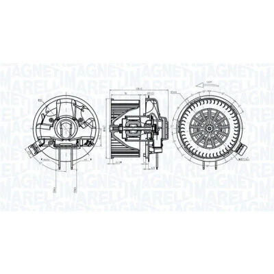 Imagem de MAGNETI MARELLI 069412305010 Motor eléctrico, ventilador do habitáculo 12