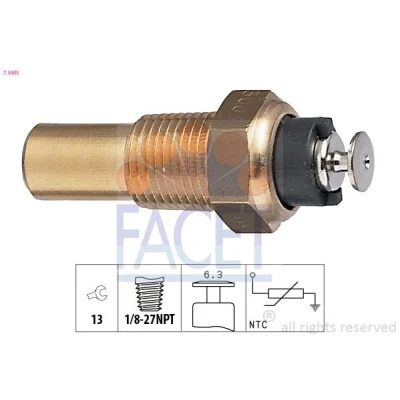 Imagem de FACET 7.3005 Sensor da Temperatura do Líquido de Refrigeração Made in Italy OE Equivalent OPEL: Corsa B Hatchback, A CC, Frontera SUV