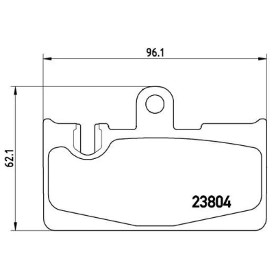 Imagem de BREMBO P 83 059 Jogo de pastilhas para travão disco preparado indicador aviso desgaste sem acessórios