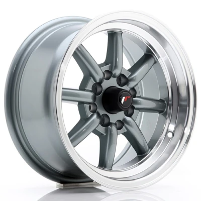 Imagem de Jante de alumínio japan racing jr19 9x15 4x100 et 13 aresta polida cinzenta