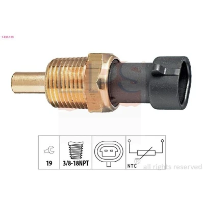 Imagem de EPS 1.830.129 Sensor de Temperatura do Óleo 3/8 18NPT Made in Italy OE Equivalent OPEL: Vectra C CC, Corsa Hatchback, Frontera B SUV