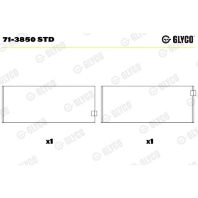 Imagem de GLYCO 71 3850 STD Capas de Biela