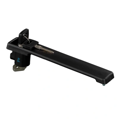 Imagem de FEBI BILSTEIN 29184 Puxadores de Porta esquerda, à direita com canhão fechadura, chave preto