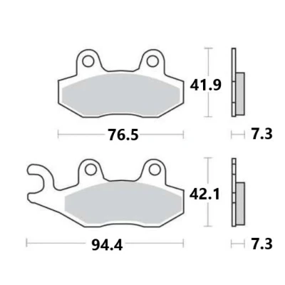 Imagem de BREMBO Carbon Ceramic Jogo de pastilhas para travão disco Cerâmica 07049