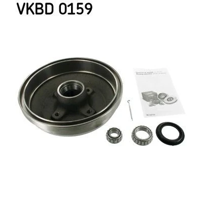 Imagem de SKF VKBD 0159 Tambor de Travão com o rolamento da roda integrado 228 OPEL: Corsa B Hatchback, A CC, Van