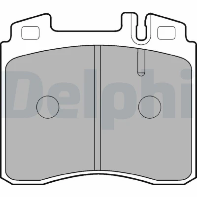 Imagem de Conjunto de pastilhas travão, travão disco DELPHI LP0842, Frente