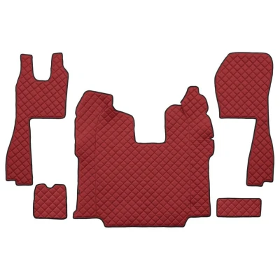 Imagem de F CORE FL10 RED Conjunto de tapete chão Couro artificial à frente 5 Vermelho