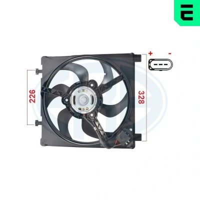 Imagem de ERA 352123 Ventilador de Radiador 340 12 VOLKSWAGEN: up! Hatchback