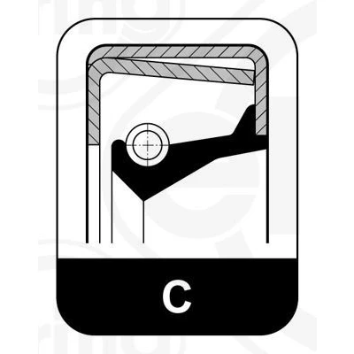 Imagem de Retentor, cubo da roda ELRING 529.001
