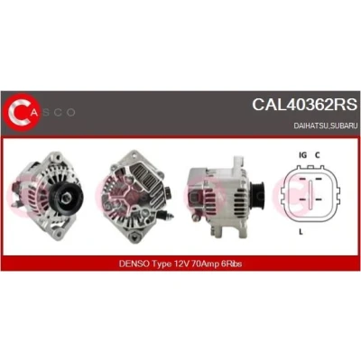 Imagem de CASCO CAL25103AS Alternador 12V 70A FORD: Transit Mk3 Van