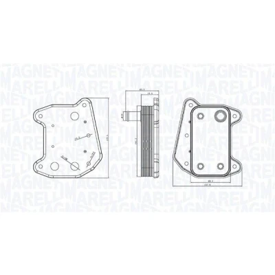 Imagem de MAGNETI MARELLI 350300001700 Radiador de Óleo