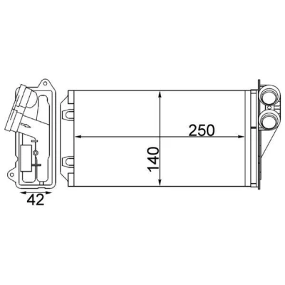 Imagem de MAHLE ORIGINAL AH 245 000S Radiador Quente