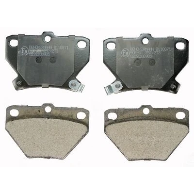 Imagem de DENCKERMANN B110871 Jogo de pastilhas para travão disco Eixo traseiro com avisador sonoro desgaste TOYOTA: Corolla IX Hatchback