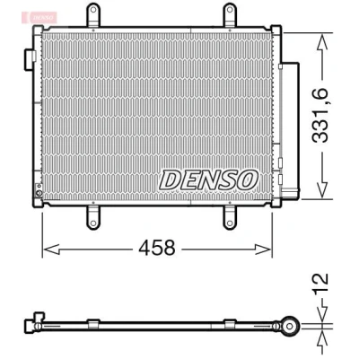 Imagem de DENSO DCN47011 Condensador com secador R 134a