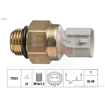 Imagem de EPS 1.850.173 Interruptor de temperatura, ventilador do radiador M16x1,5 Made in Italy OE Equivalent MITSUBISHI: COLT 4