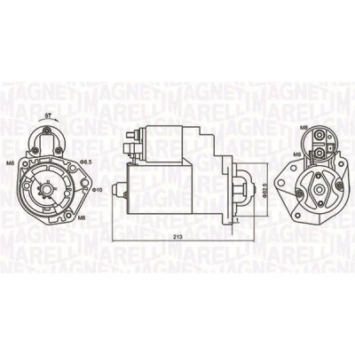 Imagem de MAGNETI MARELLI 063720880010 Motor de arranque 12 1,1 9 SEAT: Ibiza 2, Arosa, Córdoba I Sedan