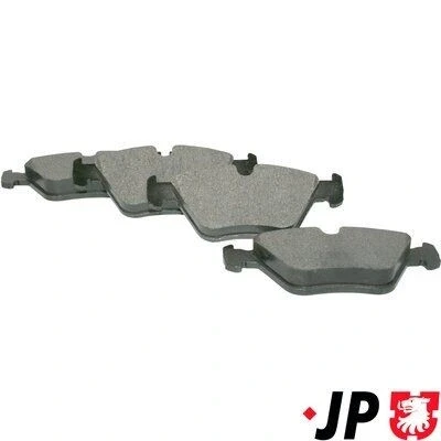 Imagem de JP GROUP 1463600710 Jogo de pastilhas para travão disco Eixo dianteiro excl. contacto aviso desgaste BMW: X3, 3 Sedan, Touring