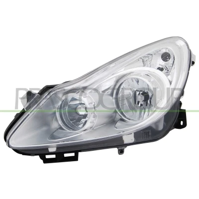 Imagem de PRASCO OP0344902 Farol Principal esquerda H7, H1 crómio com motor de regulação do alcance dos faróis OPEL: Corsa D Hatchback