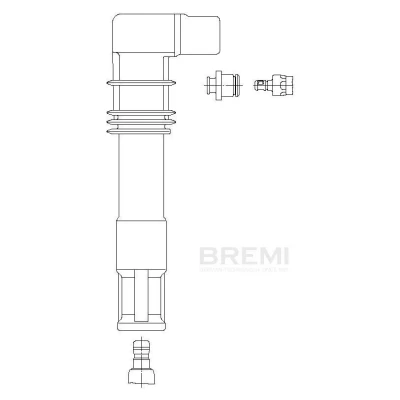 Imagem de BREMI 13309A5 Ficha, vela de ignição Tipo ligação SAE, estanque 5000 VOLKSWAGEN: Caddy 2 Kastenwagen, Golf 4