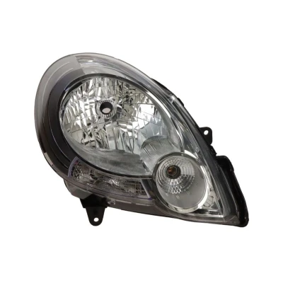 Imagem de TYC 20 1399 05 2 Farol Principal à direita H4, P21/5W crómio com luz de circulação diurna para pela motor elétrico