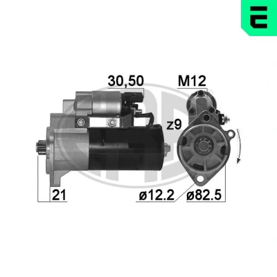 Imagem de ERA 220651A Motor de arranque 12 2 9