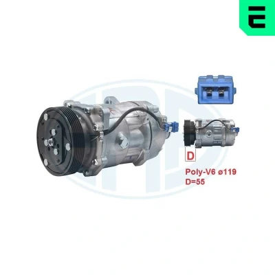 Imagem de ERA 670005 Compressor PAG 46 R 134a VOLKSWAGEN: Caddy 3, Polo III Hatchback, Bora Sedan, SEAT: Ibiza 2, Leon I AUDI: A3 Hatchback