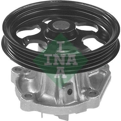 Imagem de INA 538 0545 10 Bomba de água com polia para accionamento da correia trapezoidal estriada TOYOTA: Corolla VII Liftback, VIII Compact