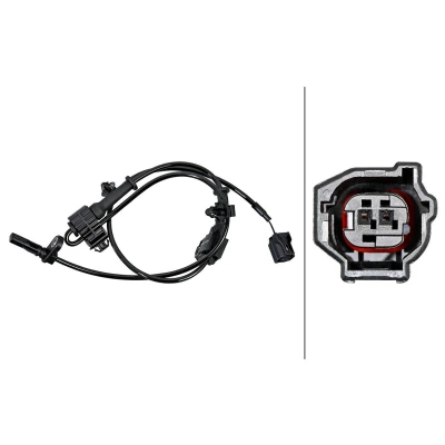 Imagem de HELLA 6PU 358 219 381 Sensor de ABS Eixo dianteiro, lado esquerdo, direito 2pólos 915mm